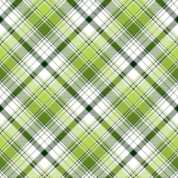 Green ireland abstract check textile seamless pattern