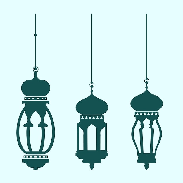 Green Islamic Ramadan Mubarak Chandelier