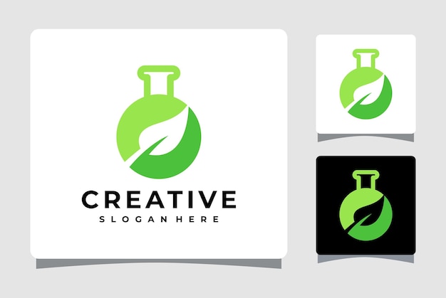 Green Laboratory Logo Template Design Inspiration