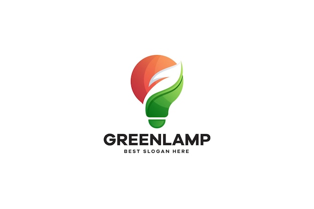 Logo della lampada verde