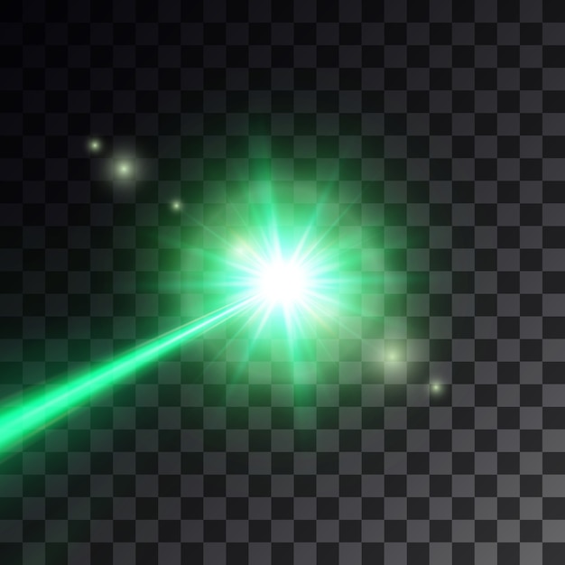 Green laser beam