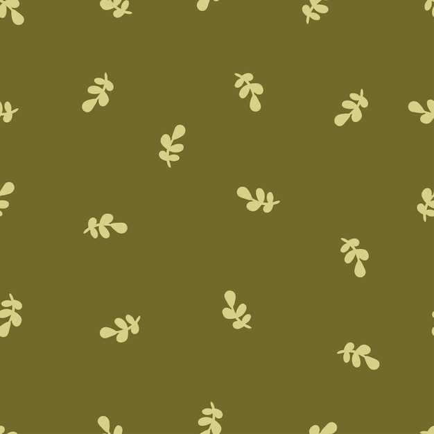 Green leaf branch spring vector seamless pattern Texture for fabric textile wrapping paper