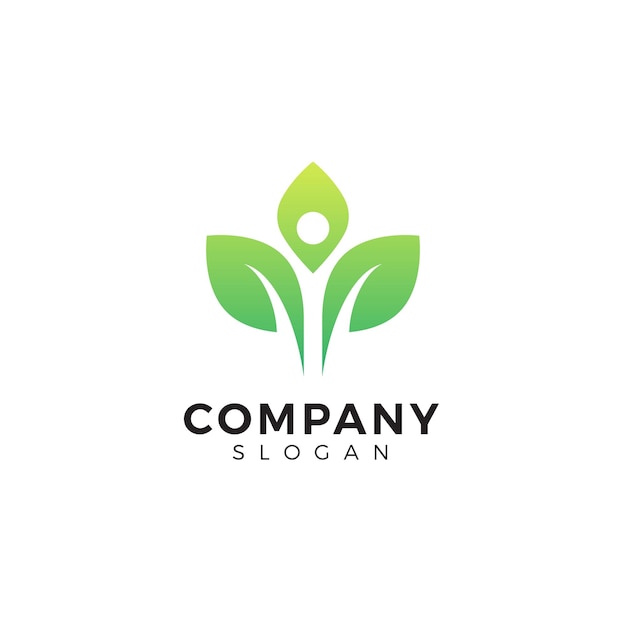 Premium Vector | Green leaf garden organic and botanical logo