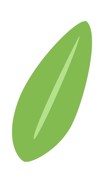 Green Leaf Icon Vector illustration
