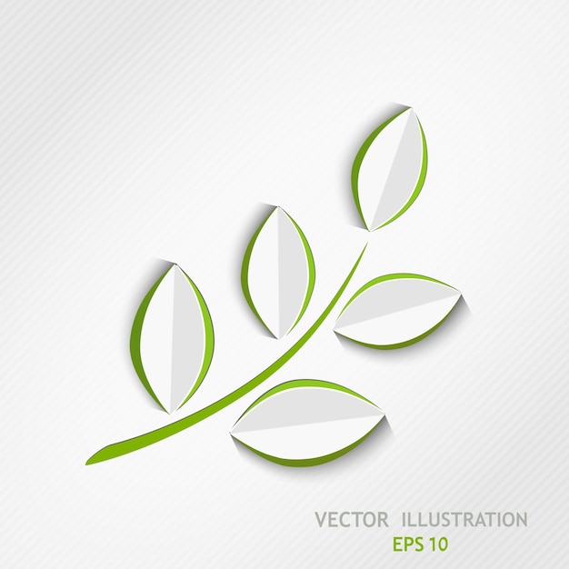 Green leaf. Illustration