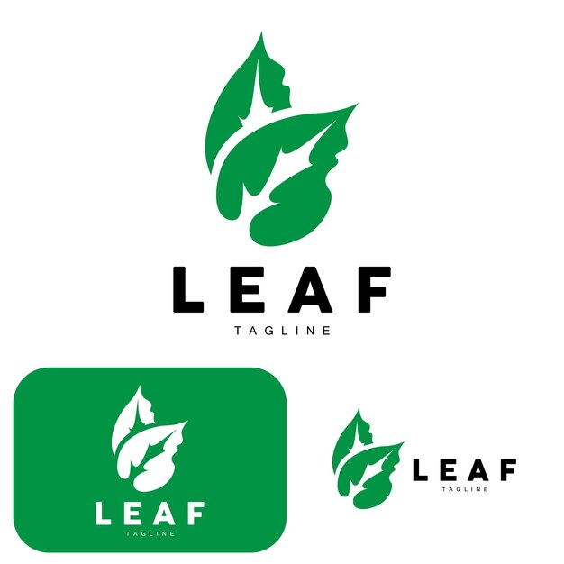 Green Leaf Logo Ecology Natural Plant Vector Nature Design Illustration Template Icon