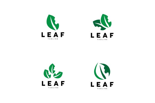 Вектор Зеленый лист логотип экологии природных растений вектор природа дизайн иллюстрации шаблон значок