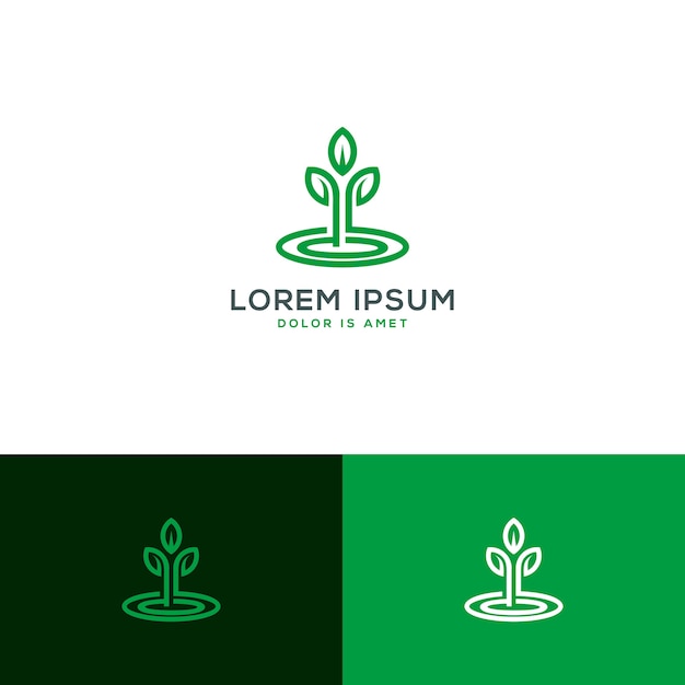 green leaf logo ecology nature element vector icon