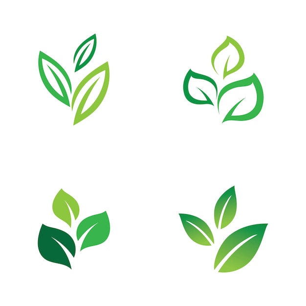 Green leaf logo nature ecology