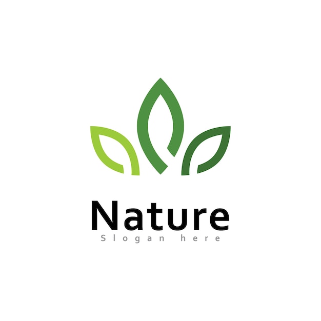녹색 잎 자연 요소 생태 벡터 디자인