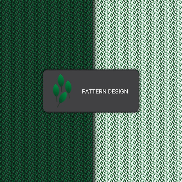 A green leaf pattern design