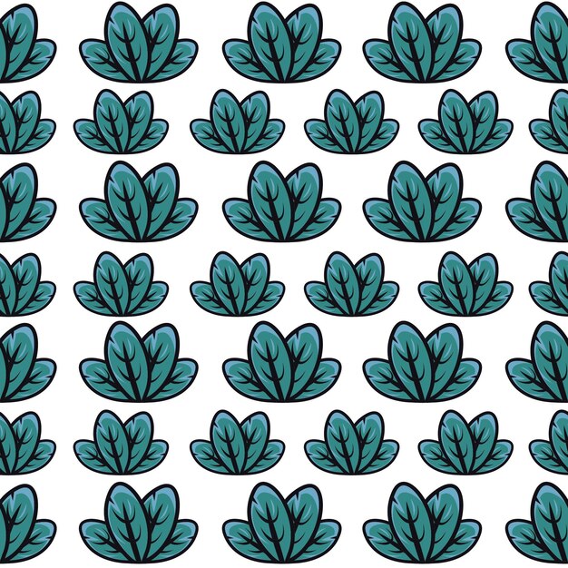 Green leaf pattern