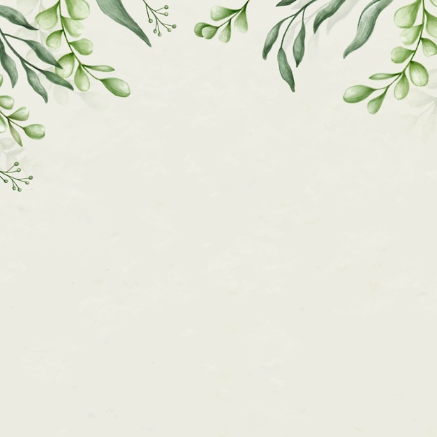 Green leaves background decoration vector