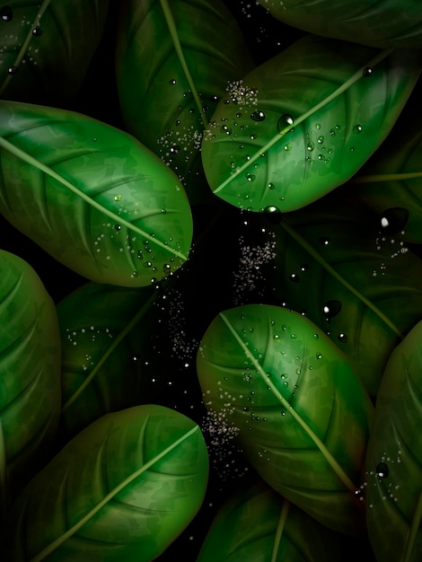 green leaves elements