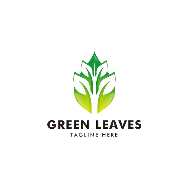 Green leaves logo