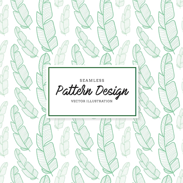 Green leaves pattern background