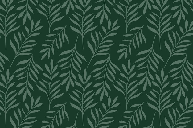 Green leaves pattern background