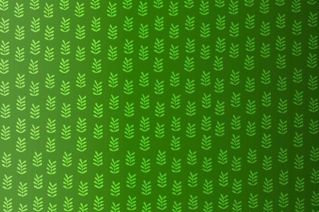 Vector green leaves pattern background