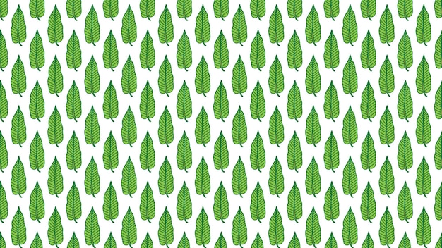 Vector green leaves pattern