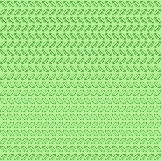 Green leaves seamless pattern