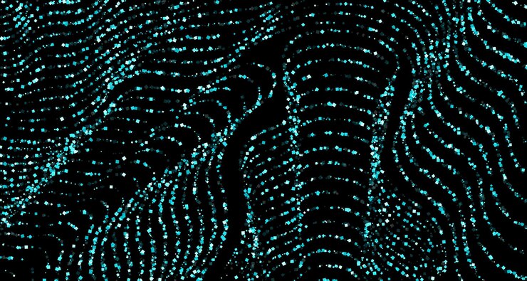 Vector a green led pattern of the snake
