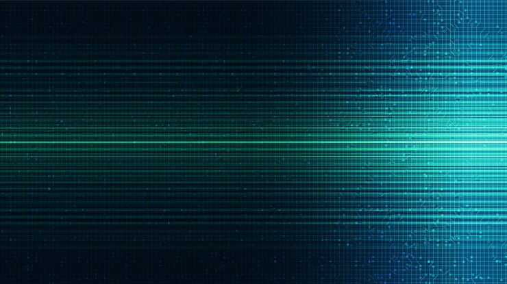 Vector green light technology background
