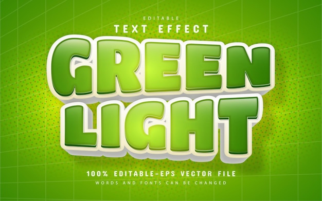 Green light text effect