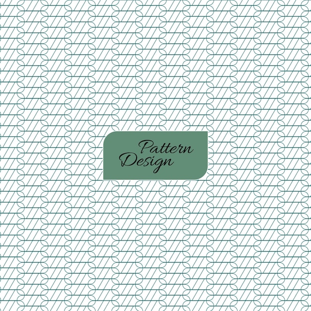 Vector green line pattern geometric white background