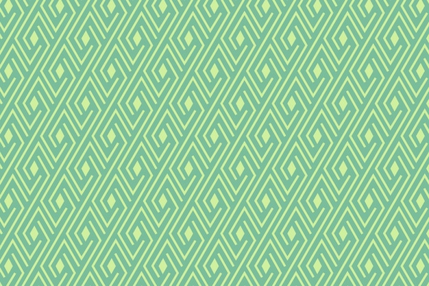 Vector green linear rhombus diamond spiral pattern background