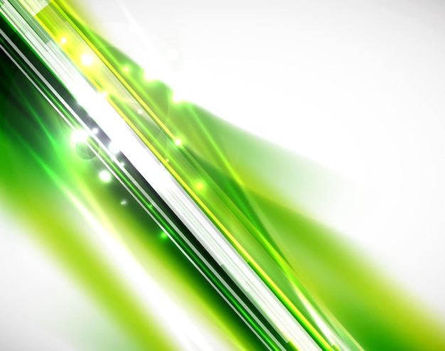 Vector green lines background