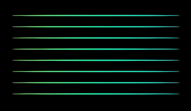 Vettore linee verdi su sfondo nero con sopra la scritta light