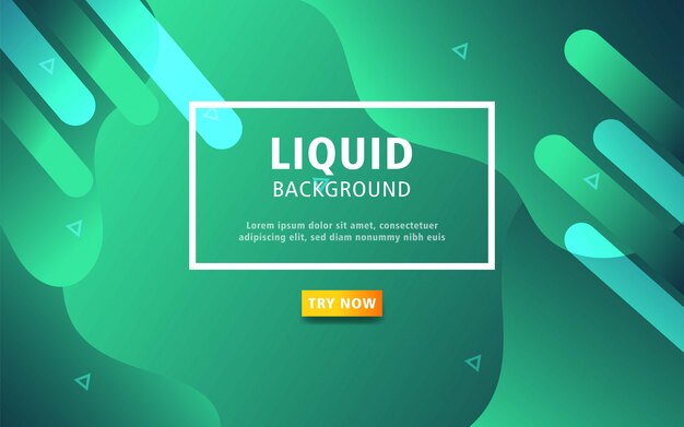 Green liquid color background