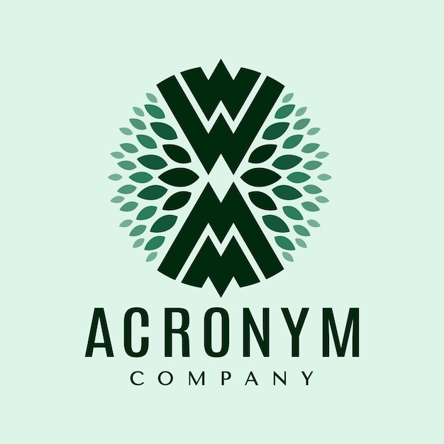 A green logo for a company called acmm