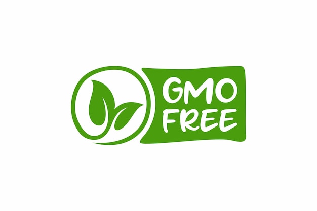 GMO 없는 녹색 로고 GMO 없는 녹색 로고 GMO 없는 녹색 로고