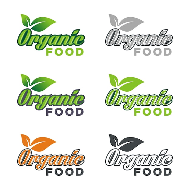 A green logo for organic food