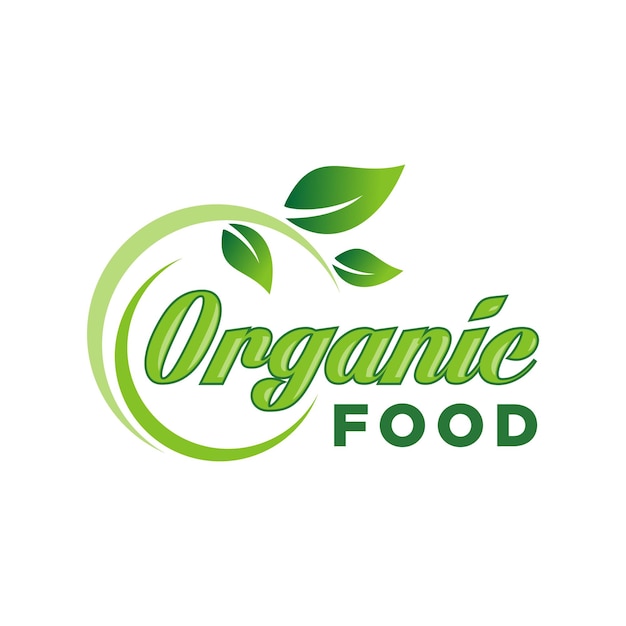 A green logo for organic food