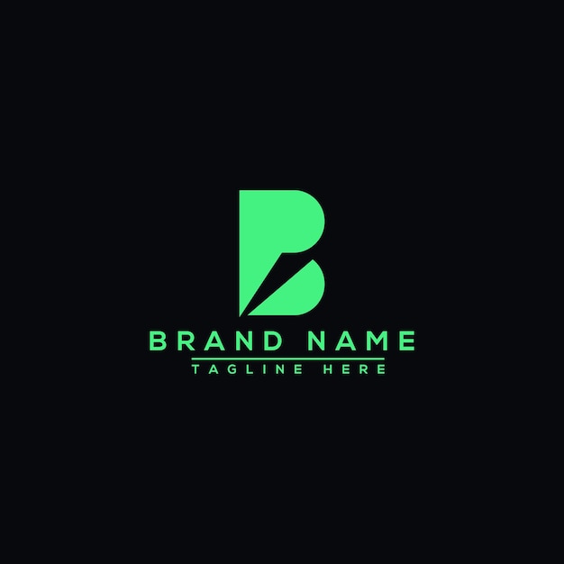 Green logo with a b on a black background