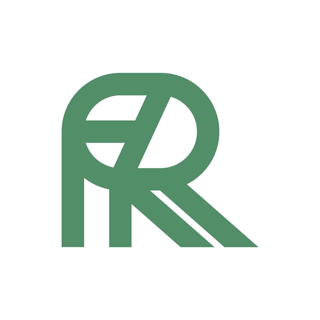 A green logo with the letters rr on it