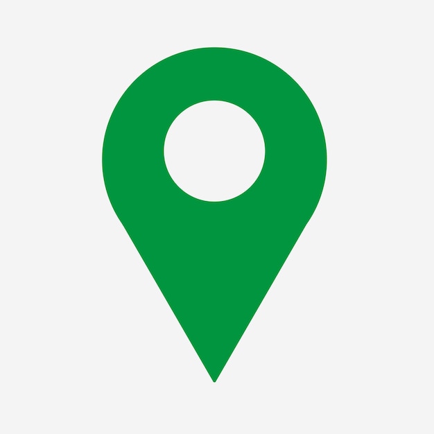 Vector green map pointer icon