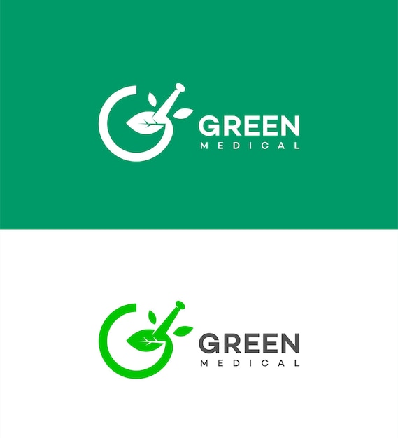 Vector green medical logo