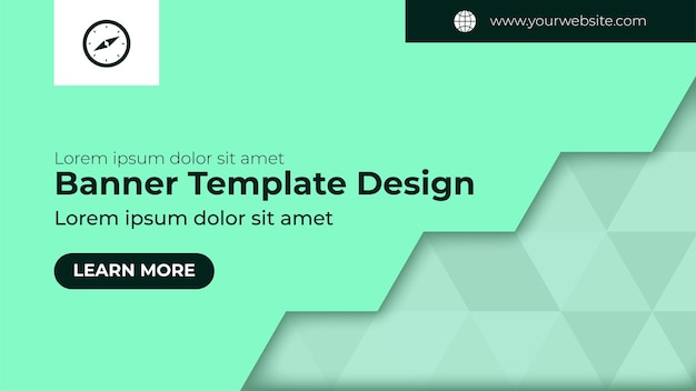 green mint background banner geometric