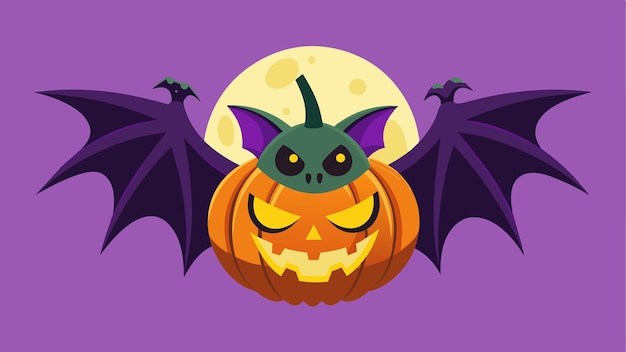 a green monster with a purple background with a full moon in the background