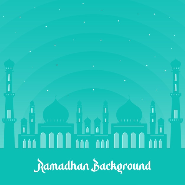 Vector green mosque ramadan background vector pro voor elegante en prolevel ontwerpen