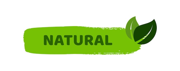 Green natural bio labels