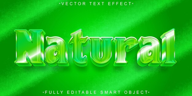 Green Natural Vector Fully Editable Smart Object Text Effect