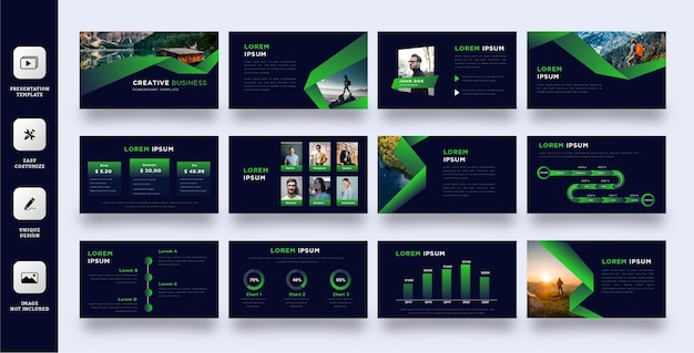 Green nature presentation template