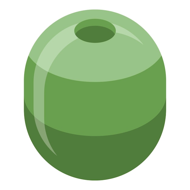 Vettore icona verde oliva isometrica dell'icona vettoriale verde oliva per il web design isolato su sfondo bianco