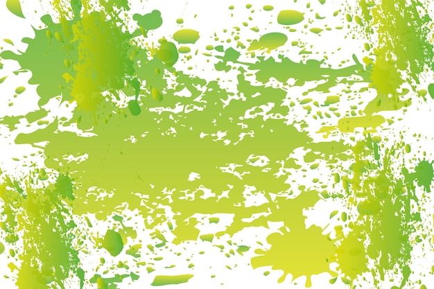 Green paint on a white background