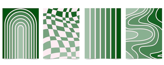 Vettore design di sfondo color palato verde