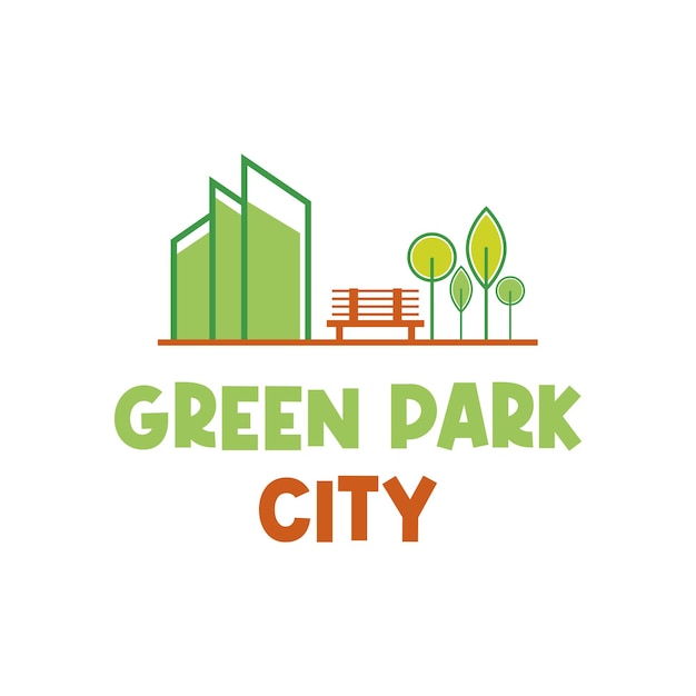 Premium Vector | Green park city logo design concept idea and creative